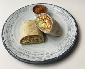 Burrito de huevo y jamón